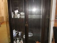 Glasschrank Eiche alt antik gebraucht Dresden